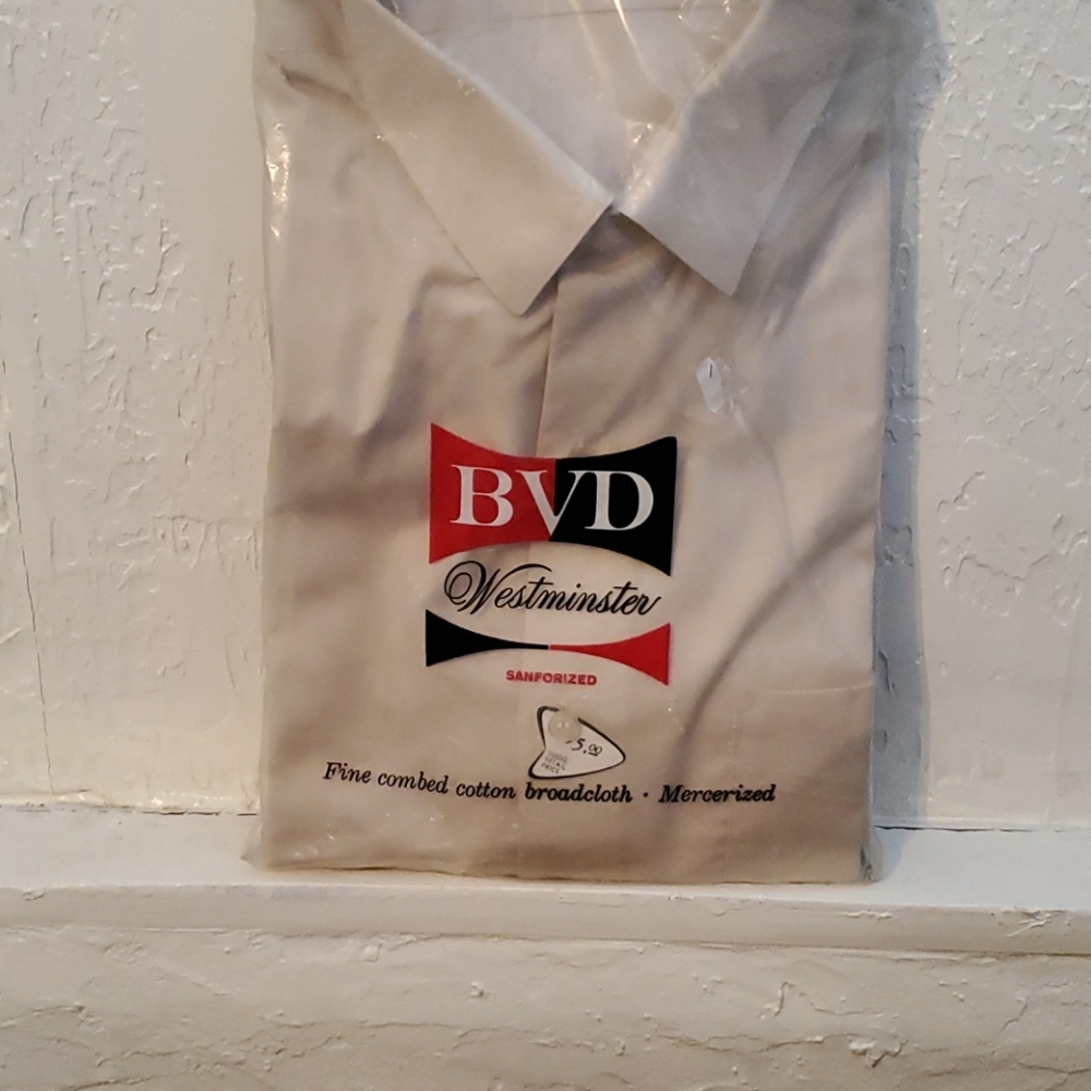 Vintage BVD Westminster 1960's shirt 16 collar